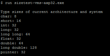 SIZETEST-VMS-AXP32